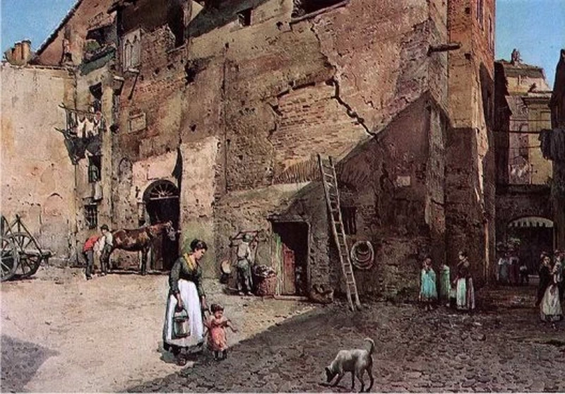 Via del Ricovero, Rione XII Ripa